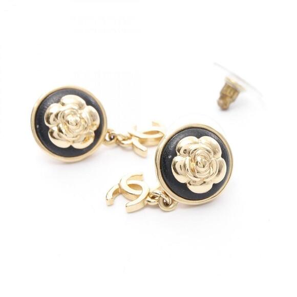 CHANEL Black Logo Earrings - Picture 6 of 6